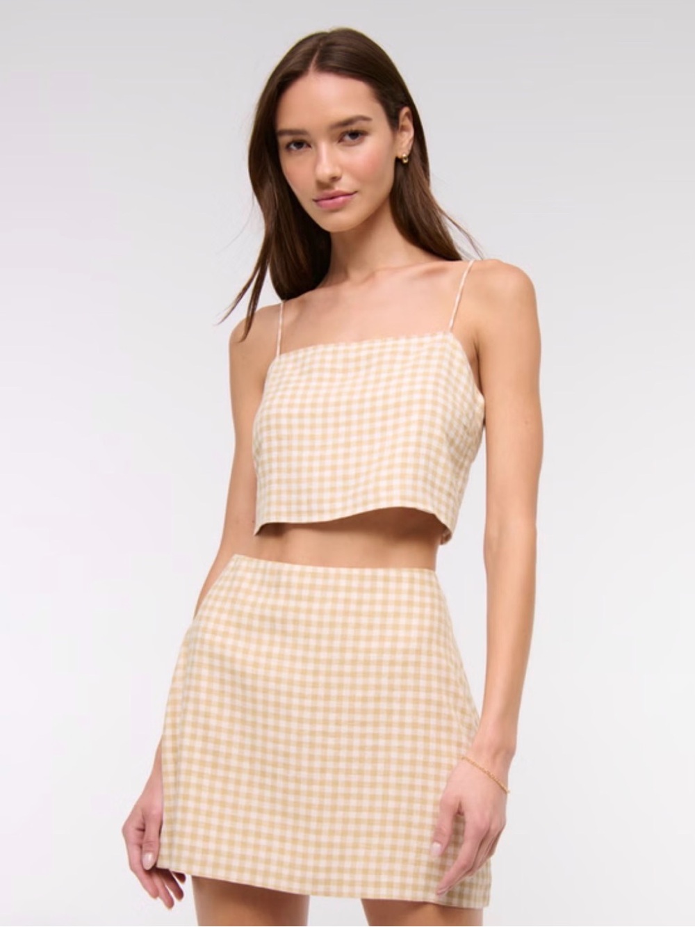 BUNDLE: NWT 2 Abercrombie & Fitch Curve Love Ultra High Rise Linen Mini Skirts - Picture 2 of 3